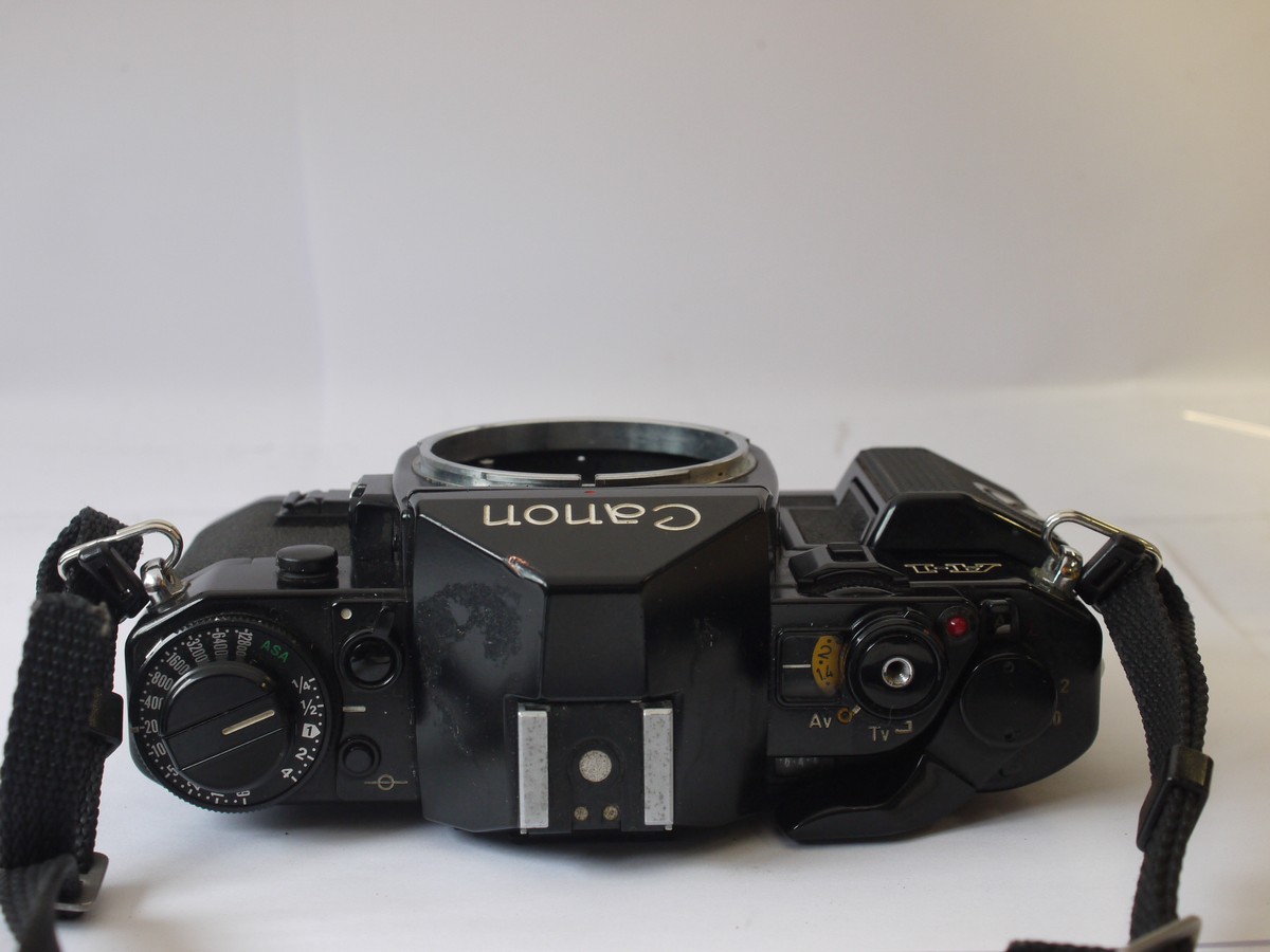mwclassiccameras-20240405-3 Canon A-1 35mm SLR body, with grip & neck strap