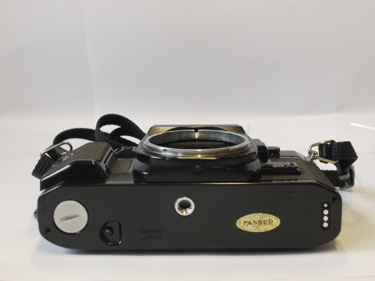 mwclassiccameras-20240405-4 Canon A-1 35mm SLR body, with grip & neck strap
