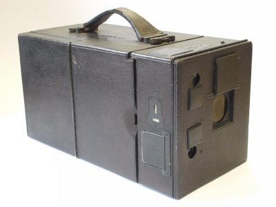 Newman & Guardia Universal Special B Pattern black leather covered Detective Box type 1/4 plate Camera c1905 with Internal Bellows + case