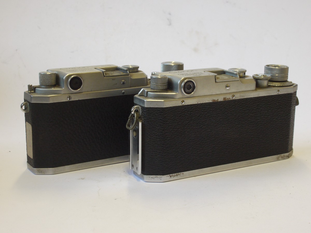 mwclassiccameras-20240510-110 Set of Two Canon Leica Copy bodies, L39. SUITABLE FOR REPAIR/SPARE PARTS