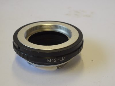 Lens Mount Adapter for using M42 lenses on the Leica M cameras. 6-bit mount