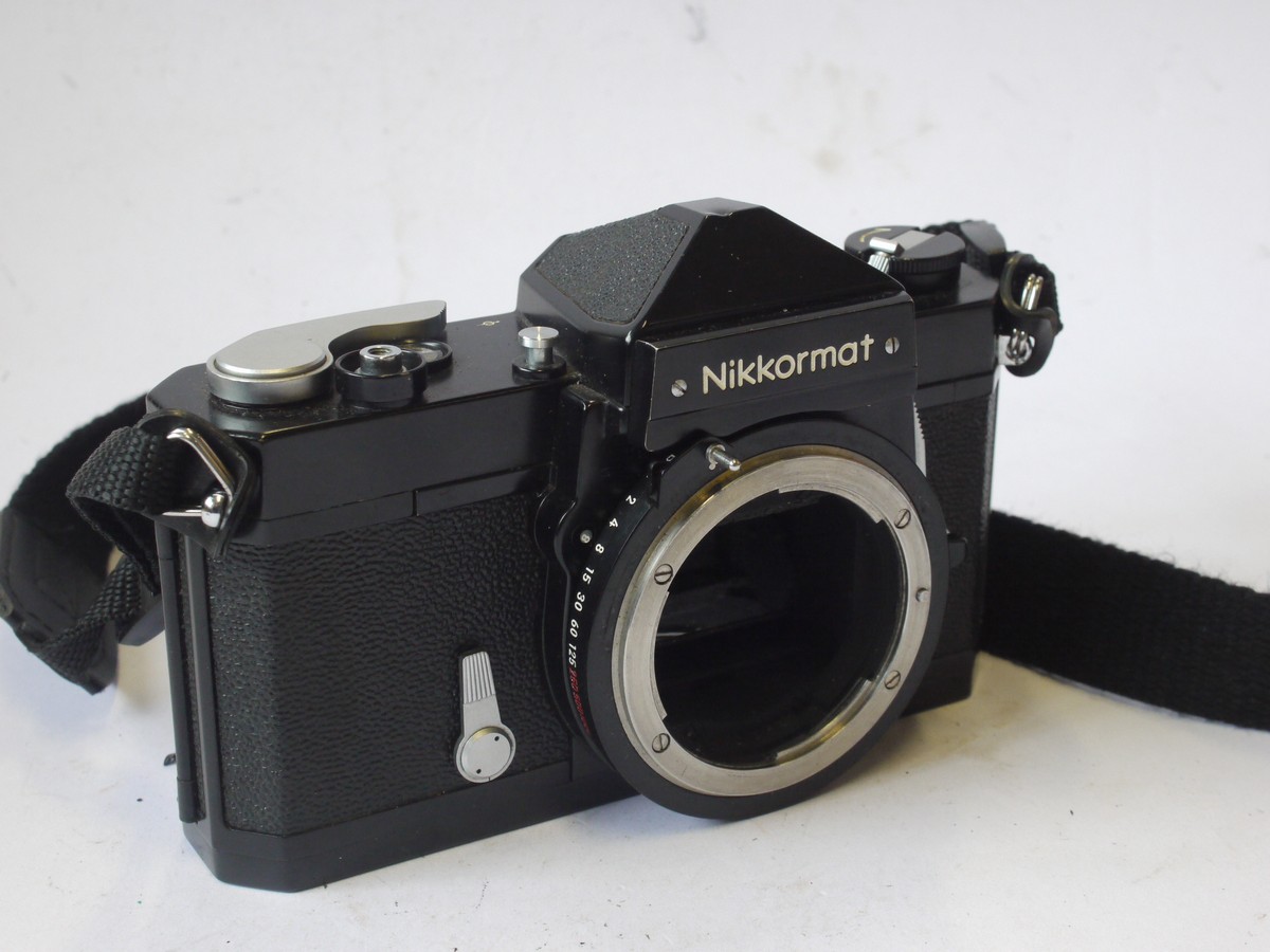 mwclassiccameras-20240524-48 Nikon Nikkormat FTN 35mm SLR Body, BLACK + neck strap