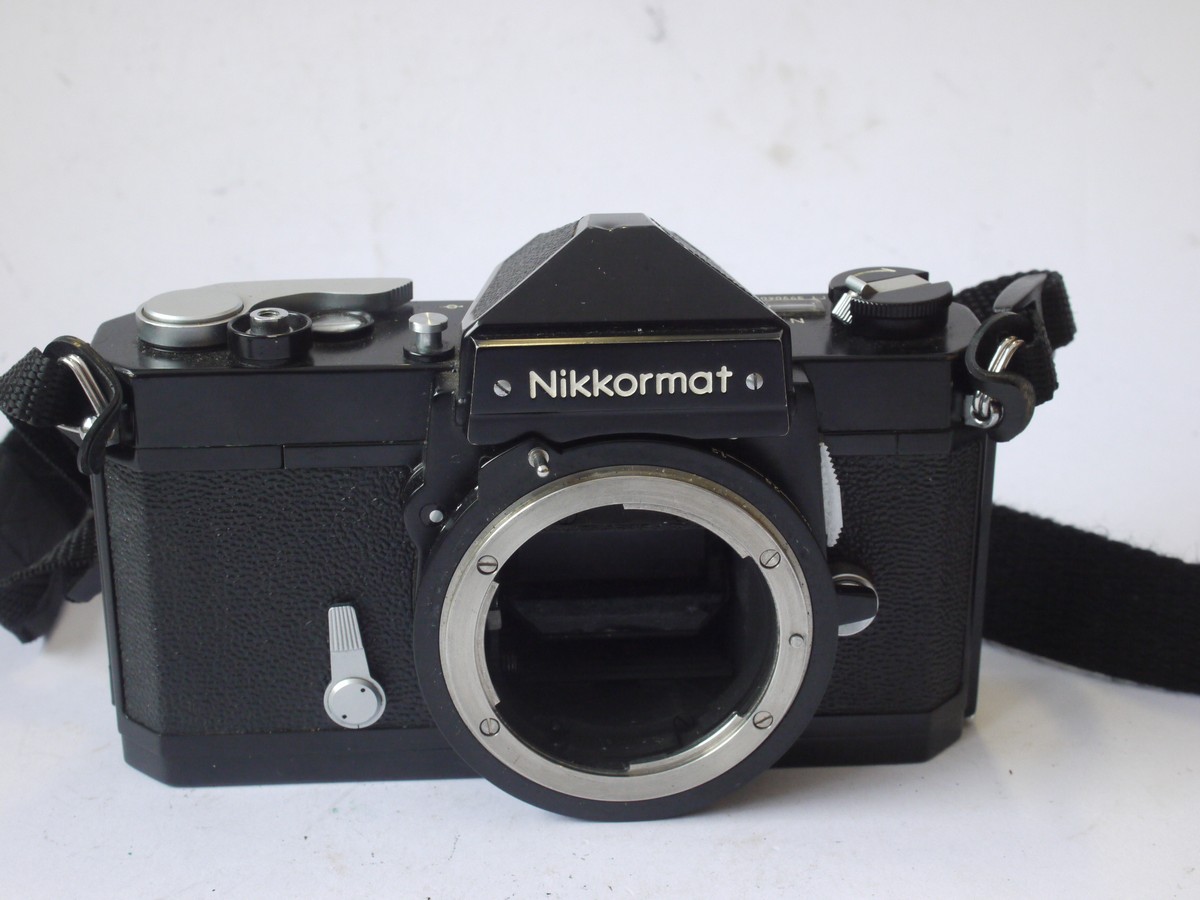 mwclassiccameras-20240524-49 Nikon Nikkormat FTN 35mm SLR Body, BLACK + neck strap