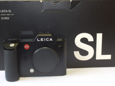 Leica SL Type 601 24MP Digital Mirrorless camera body, with body cap, Leica Battery, BC-SCL4 Charger, leads, instructions & matching numbered box with packaging