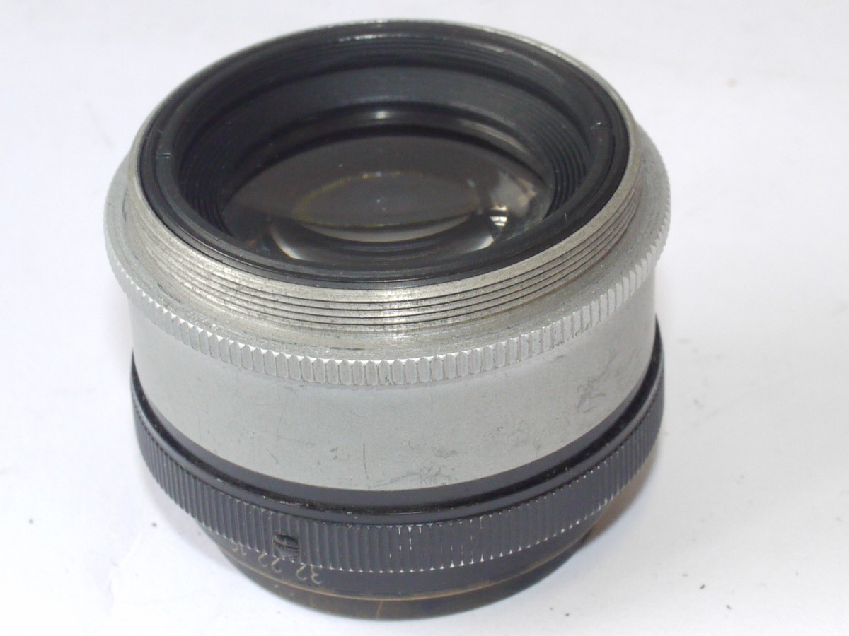 mwclassiccameras-20240607-168 Leitz 13.5cm f4.5 Hektor-L39 coated ens with black front & chrome barrel, with vulcanite covering (No.715484)