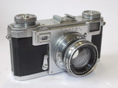 Zeiss Ikon Contax IIa Black Dial (Post-War) + Carl Zeiss Jena 5cm f2 Sonnar uncoated collapsilble lens