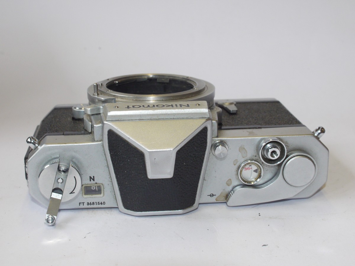 mwclassiccameras-20240607-204 Nikon Nikomat FTN 35mm SLR body, chrome. NON-WORKING SHUTTER