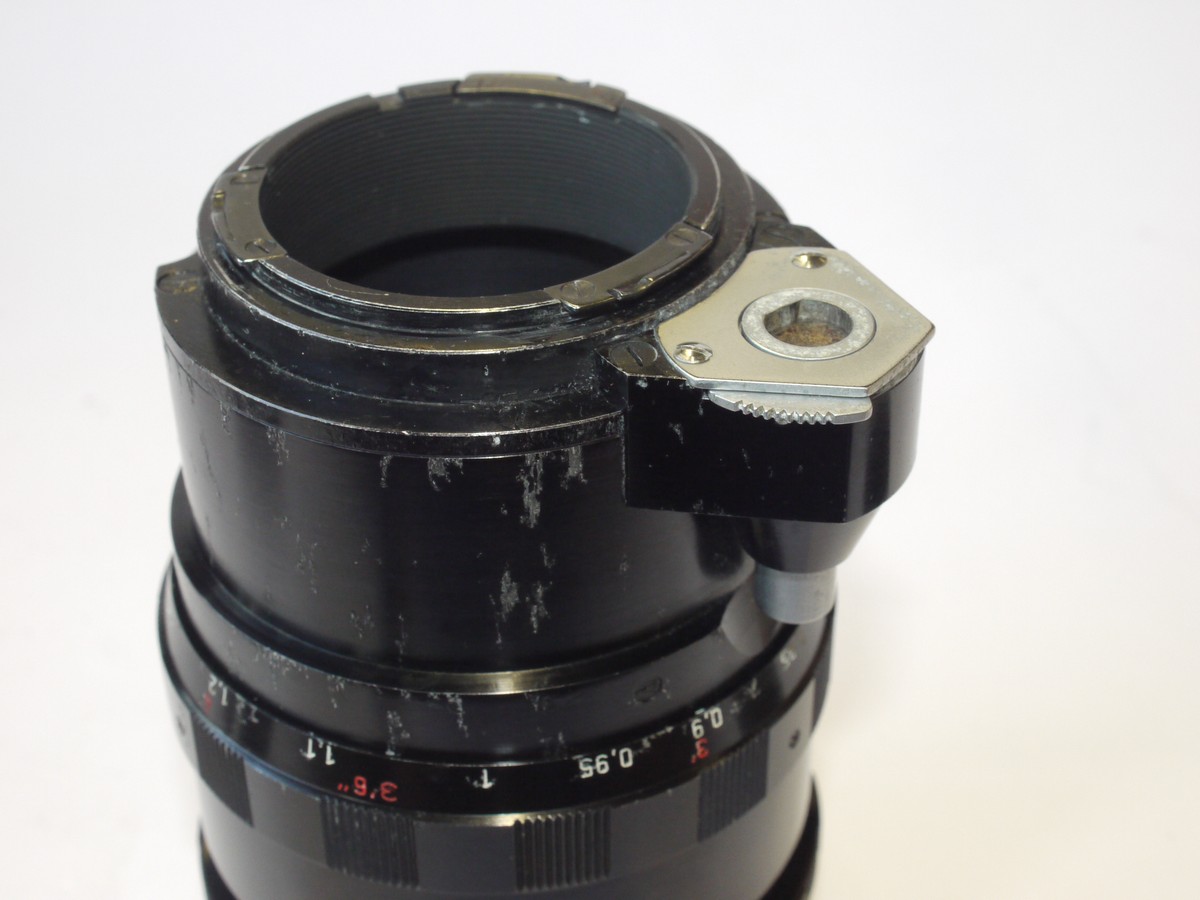 mwclassiccameras-20240607-61 Kinoptik Paris 100mm f2.8 Apochromat Alpa manual focus lens in Alpa bayont mount + Front filter/hood adapter, Alpa metal Clip-on lens hood & Alpa caps. RARE, HIGH QUALITY LENS