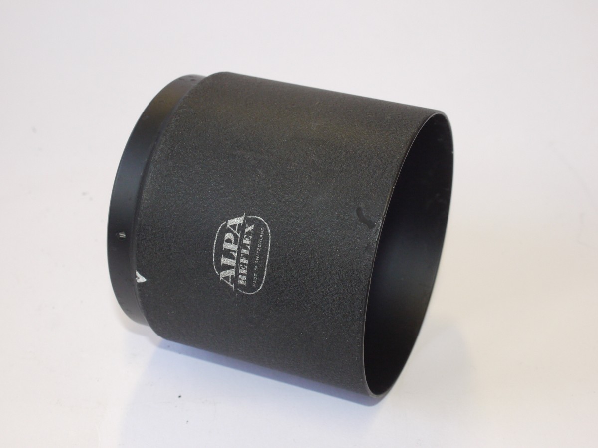 mwclassiccameras-20240607-63 Kinoptik Paris 100mm f2.8 Apochromat Alpa manual focus lens in Alpa bayont mount + Front filter/hood adapter, Alpa metal Clip-on lens hood & Alpa caps. RARE, HIGH QUALITY LENS
