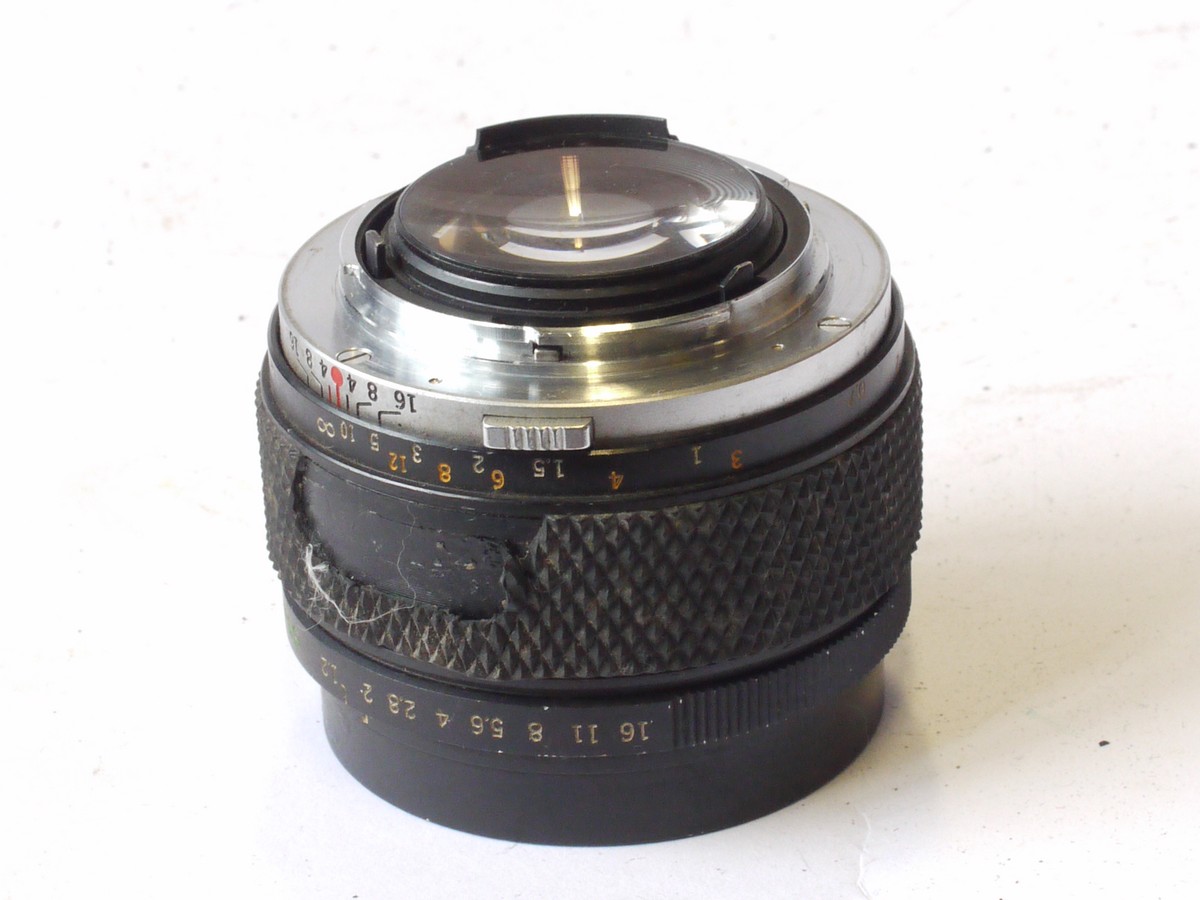 mwclassiccameras-20240712-267 Olympus 55mm f1.2 G Zuiko Auto-S manual focus OM mouynt lens + rear cap. OPTICS NEEDS CLEANING