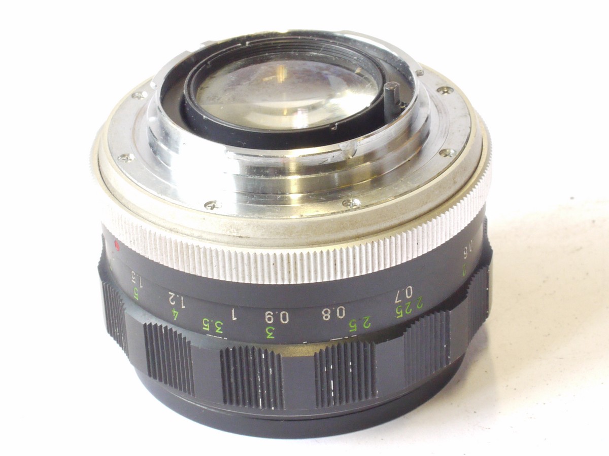 mwclassiccameras-20240712-271 Minolta 58mm f1.4 MC Rokkor-PF manual focus MC mount lens. OPTICS NEED CLEANING
