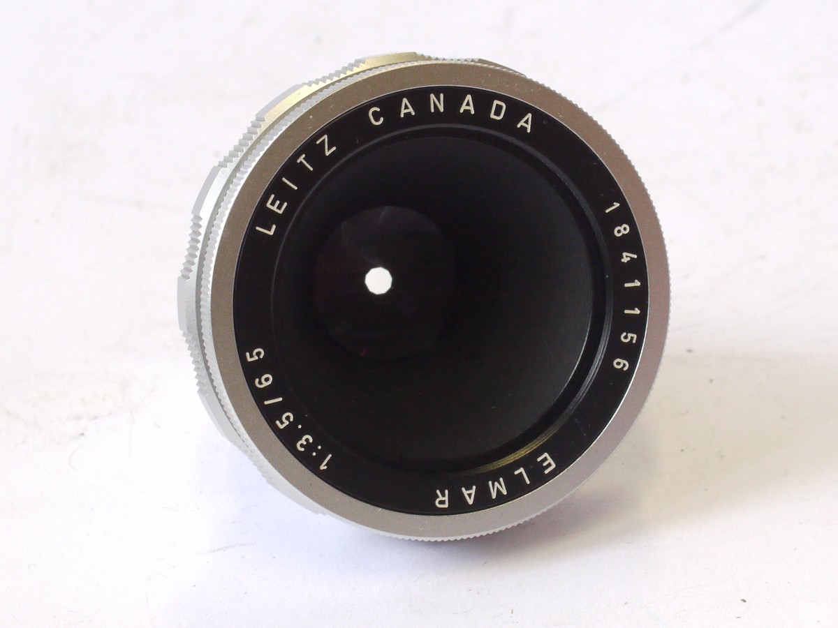 mwclassiccameras-20240719-64 Leitz Canada 65mm f3.5 Elmar Macro lens with Intermediate ring (16471J) & Universal focusing M mount (OTZFO) + makers caps