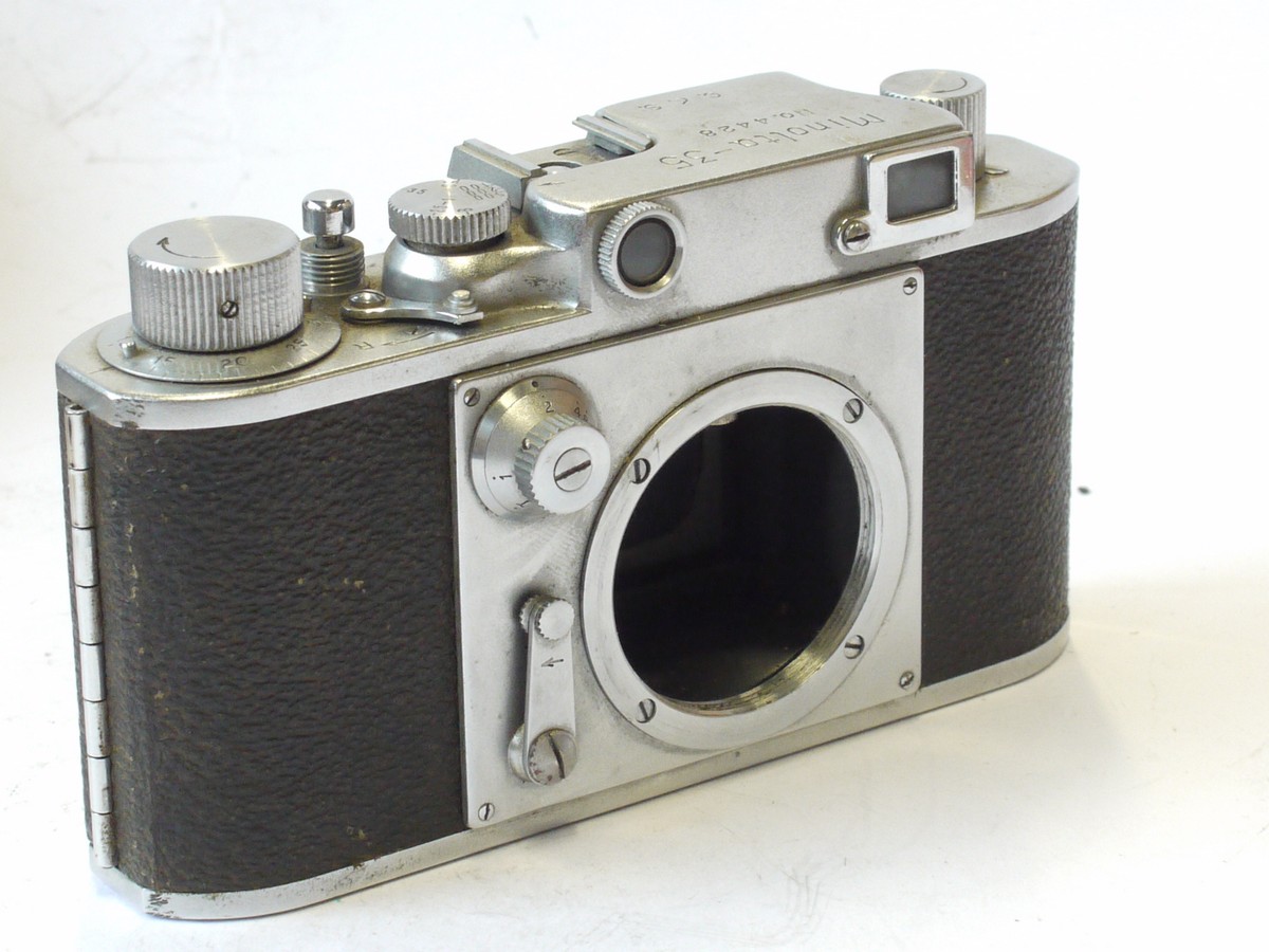 mwclassiccameras-20240726-188 Minolta 35 Model 1 Leica Copy Body, L39 mount (24x34mm format). NEEDS REPAIR/FOR SPARE PARTS