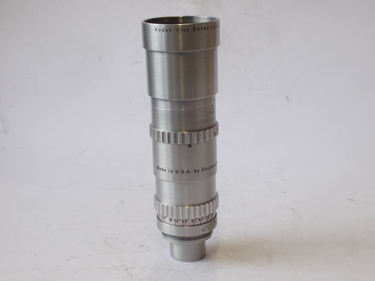 mwclassiccameras-20240726-233 Kodak Cine Kodak Special II 16mm Spring Motored Cine camera with 200-foot film magazine, Spare 100-foot film magazine, 63mm f2 Cine Ektar & 102mm f2.7 Cine Ektar breechlock mount lenses. Canera has 25mm optical finder fitted
