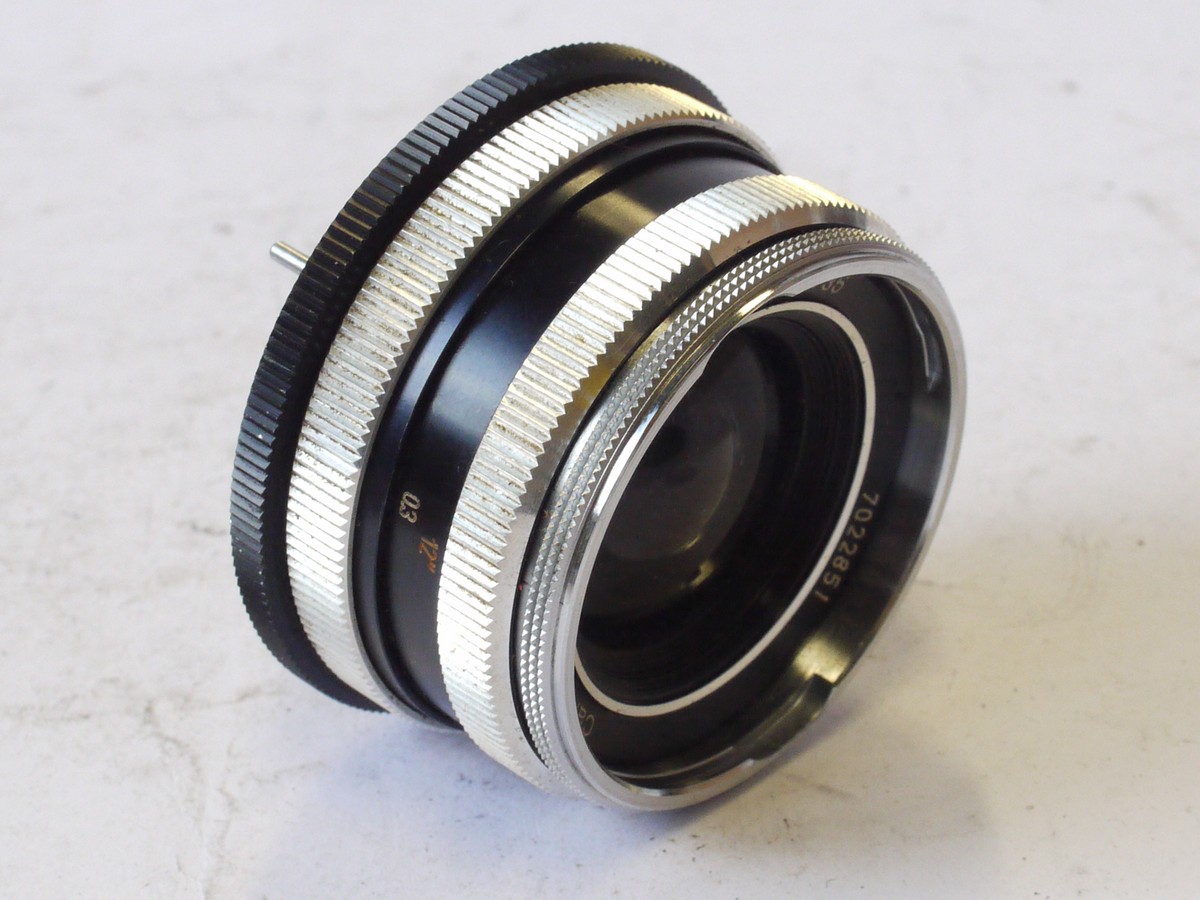 mwclassiccameras-20240726-317 Carl Zeiss 35mm f3.4 Skoparex manual focus Icarex SLR breechlock mout lens + keeper case