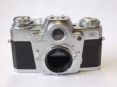 Zeiss Ikon Contarex Bullseye 35mm SLR body, chrome. Early Version