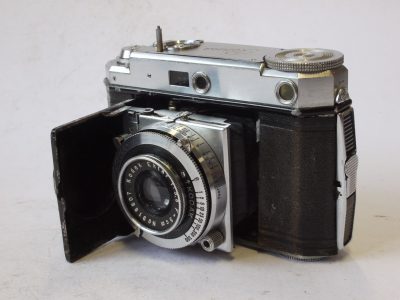 Kodak Retina II Type 122 c1936-37 with short-stroke advance lever. 35mm folding coupled rangefinder camera with 5cm f3.5 Ektar uncoated lens in Compur-Rapid shutter. RARE CAMERA!
