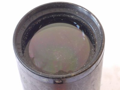 Dallmeyer 12 inch f7.7 Dallon Tele Anastigmat brass lens. NO IRIS Daphragm, probably a projection lens