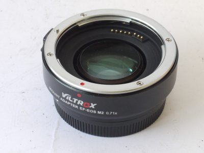 Viltrox EF-EOS M2 0.71x Lens mount adapter for using Canon EF lenses on Canon EF M2 Mirrorless cameras. With front & rear caps