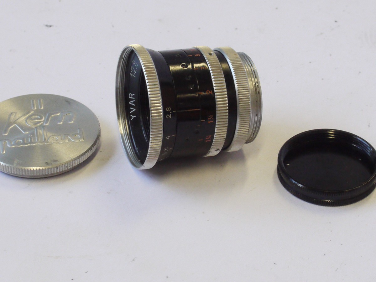 mwclassiccameras-20240823-61 Kern 16mm f2.8 Yvar AR 16mm cine "C" mount lens + caps