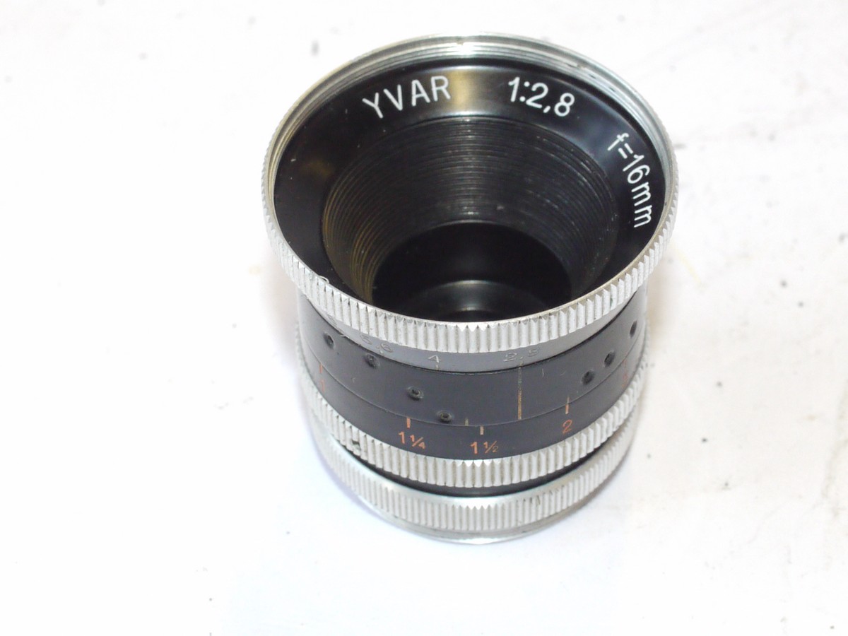 mwclassiccameras-20240823-62 Kern 16mm f2.8 Yvar AR 16mm cine "C" mount lens + caps