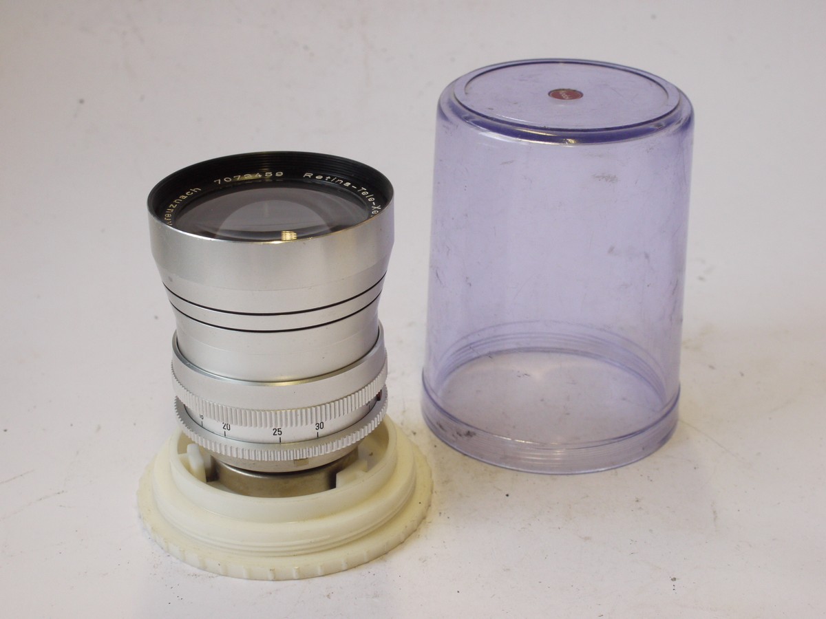 mwclassiccameras-20240830-96 Schneider 135mm f4 Retina-Tele-Xenar DKL mount lens for Retina Reflex + Keeper case