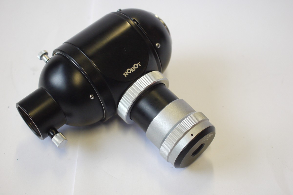 mwclassiccameras-20240906-158 Robot Microscope Adapter/Zeiss Winkel (4 removable parts) + leaflet & makers Box. UNCOMMON
