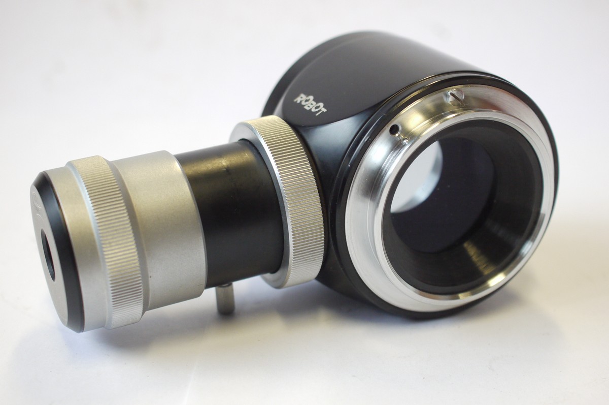 mwclassiccameras-20240906-160 Robot Microscope Adapter/Zeiss Winkel (4 removable parts) + leaflet & makers Box. UNCOMMON