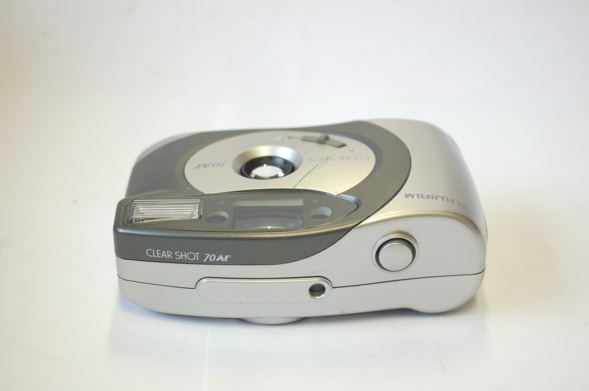 mwclassiccameras-20240906-175 Fujifilm Clear Shot 70AF 35mm Compact Autofocus Point-&-Shoot camera, Silver coloured, with Fujinon lens