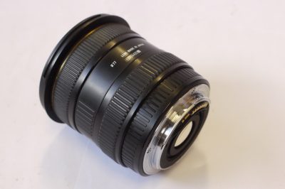 Sigma 10-20mm f4 DC Hypersonic Wide-Angle Zoom lens in Canon AF mount + Sigma lens hood, Hoya Skylight filter & caps