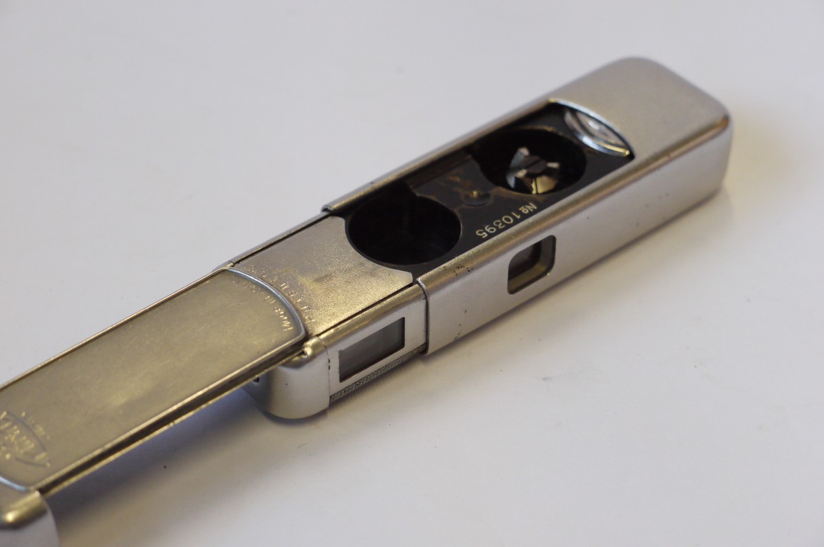 mwclassiccameras-20240920-34 Minox Riga, 1st Pre-War Stainles Steel version (No.10395) with 15mm f3.5 Minostigmat lens. Made in Latvia before the Soviet occupation. Recently Servised & with 100% original parts