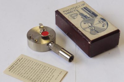 Photoclip "Direct" mechanical self timer for Leica L39 camera + makers instructions & box