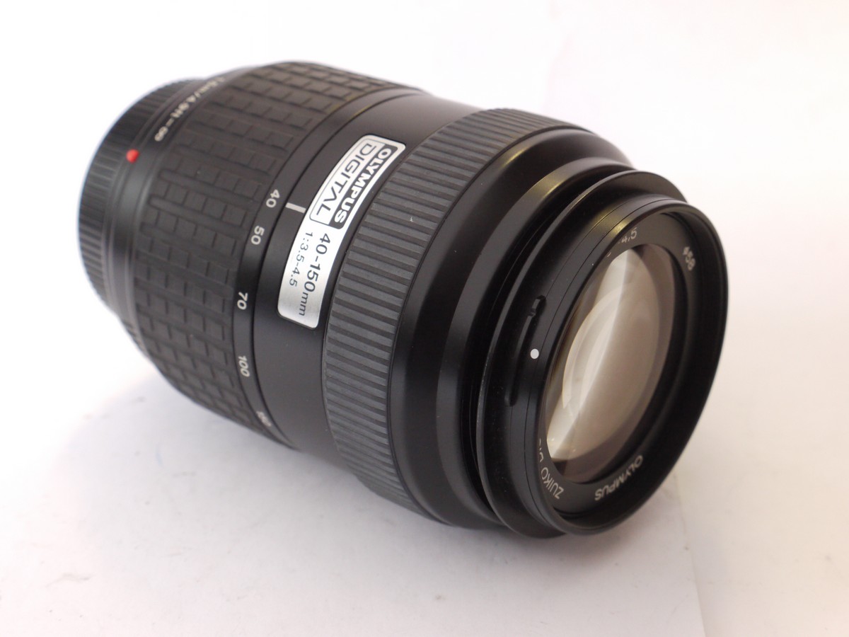 mwclassiccameras-20240927-306 Olympus 40-150mm f3.5-4.5 Zuiko Digital zoom lens, Four Thirds mount + Olympus lens hood, caps, instructions & Box