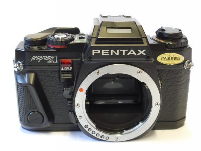 Pentax Program A 35mm SLR body. Has Program, Aperture Priorit, Aperture Priority & Manual Exposure control.