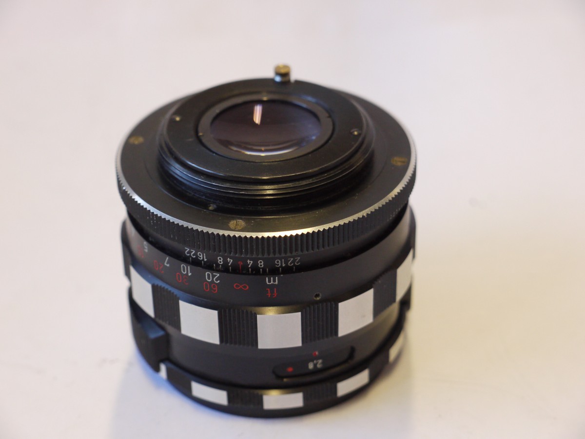 mwclassiccameras-20241004-47 A Schacht Ulm 90mm f2.8 Praktica-Travenar manual focus pre-set M42 screw mount lens