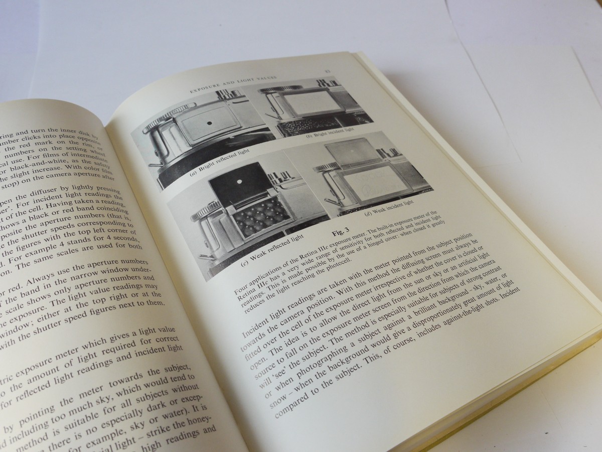 mwclassiccameras-20241011-125 Retina Manual, book by Edward S Bomback, 1st Edition c1956, Hardback with dust Cover. 384 pages in English
