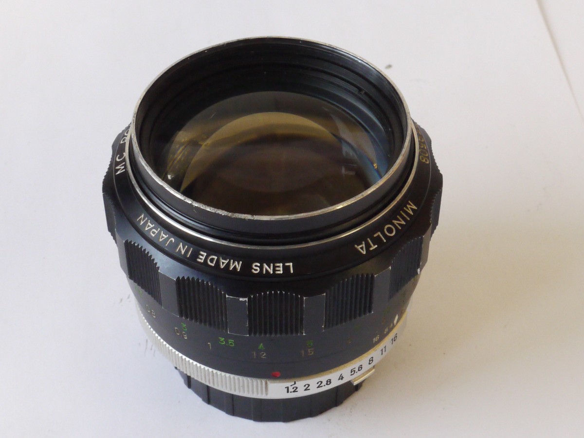 mwclassiccameras-20241025-125 Minolta 58mm f1.2 MC Rokkor-PG manual focus MC mount lens + caps
