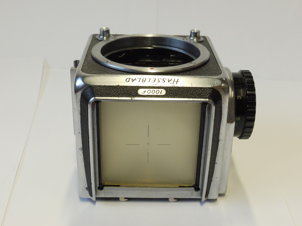 mwclassiccameras-20241025-35 Hasselblad 1000F Body, with focusing screen (No.CC18453) c1955. UNCOMMON
