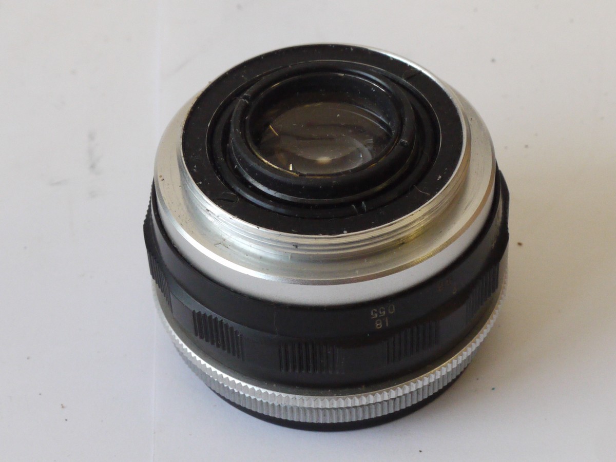 mwclassiccameras-20241101-140 Asahi 55mm f2.2 Takumar manual focus lens in manual M42 screw mount lens, black & chrome, for early Spotmatic SLRs. UNCOMMON