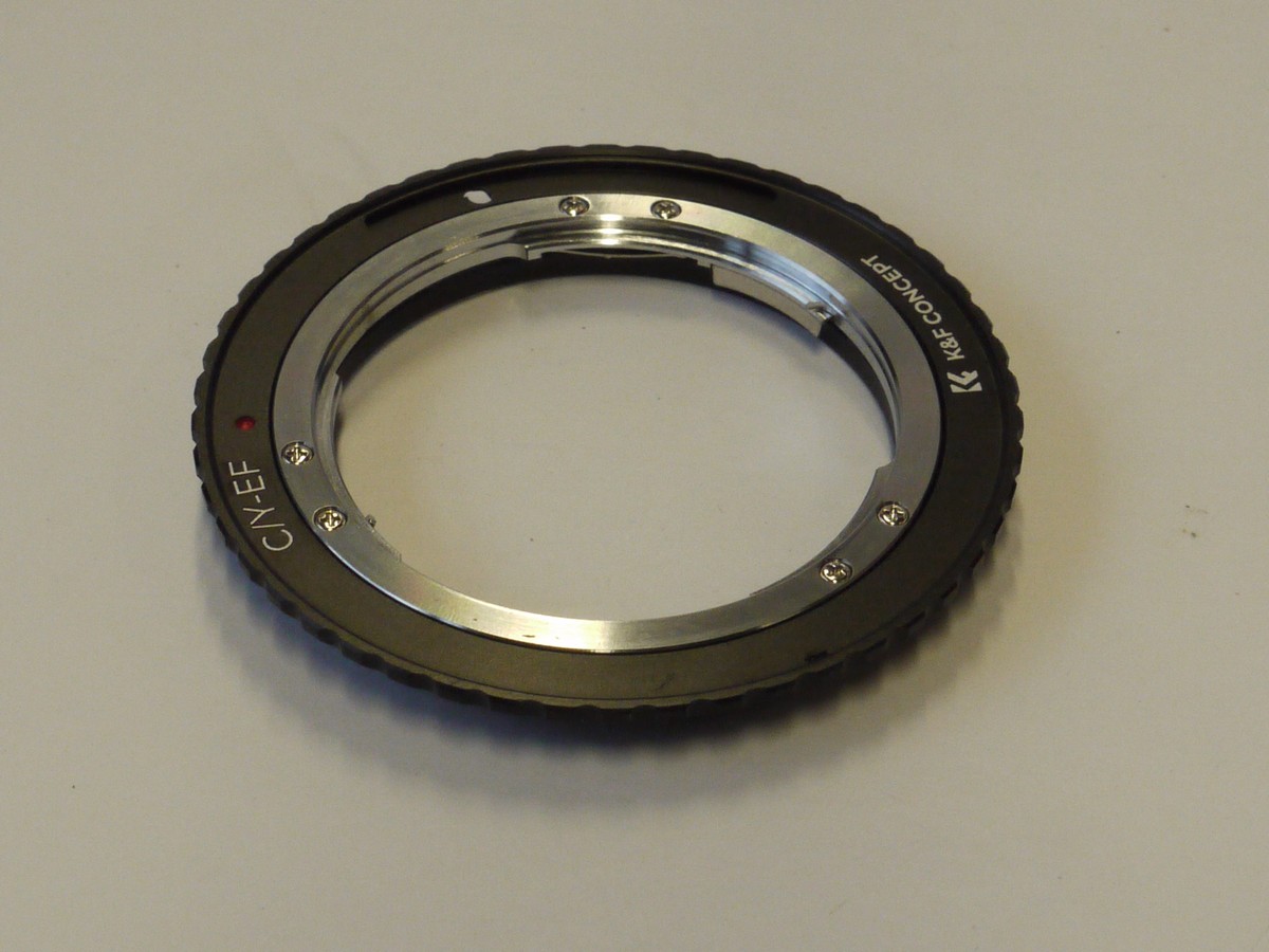 mwclassiccameras-20241108-206 K&F Concept C/Y-EF Lens mount adapter for using Contax/Yashica lenses on Canon EF cameras