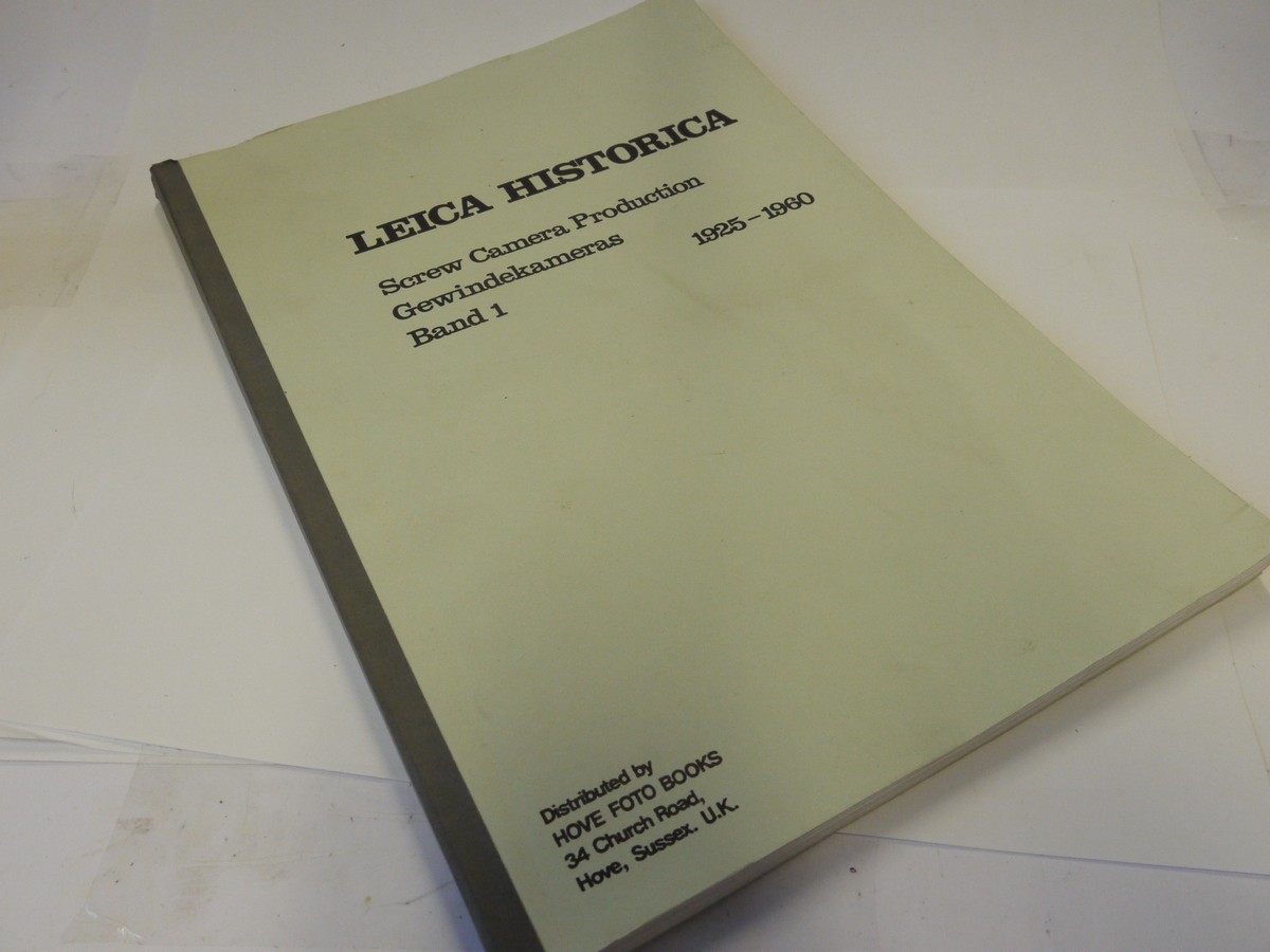 mwclassiccameras-20241108-253 Leica Historica, Screw Camera Production 1925-1960, Band 1 c1978. 192 pages showing serial numbers, dates & production numbers