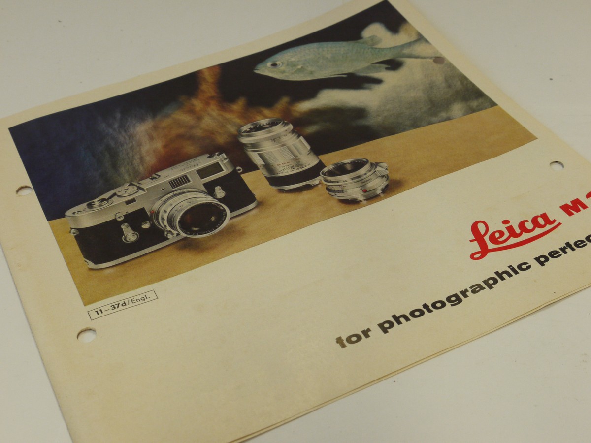 mwclassiccameras-20241108-309 Leitz "Leica M2 for photographic perfection" c1963. 6-page pull-out leaflet