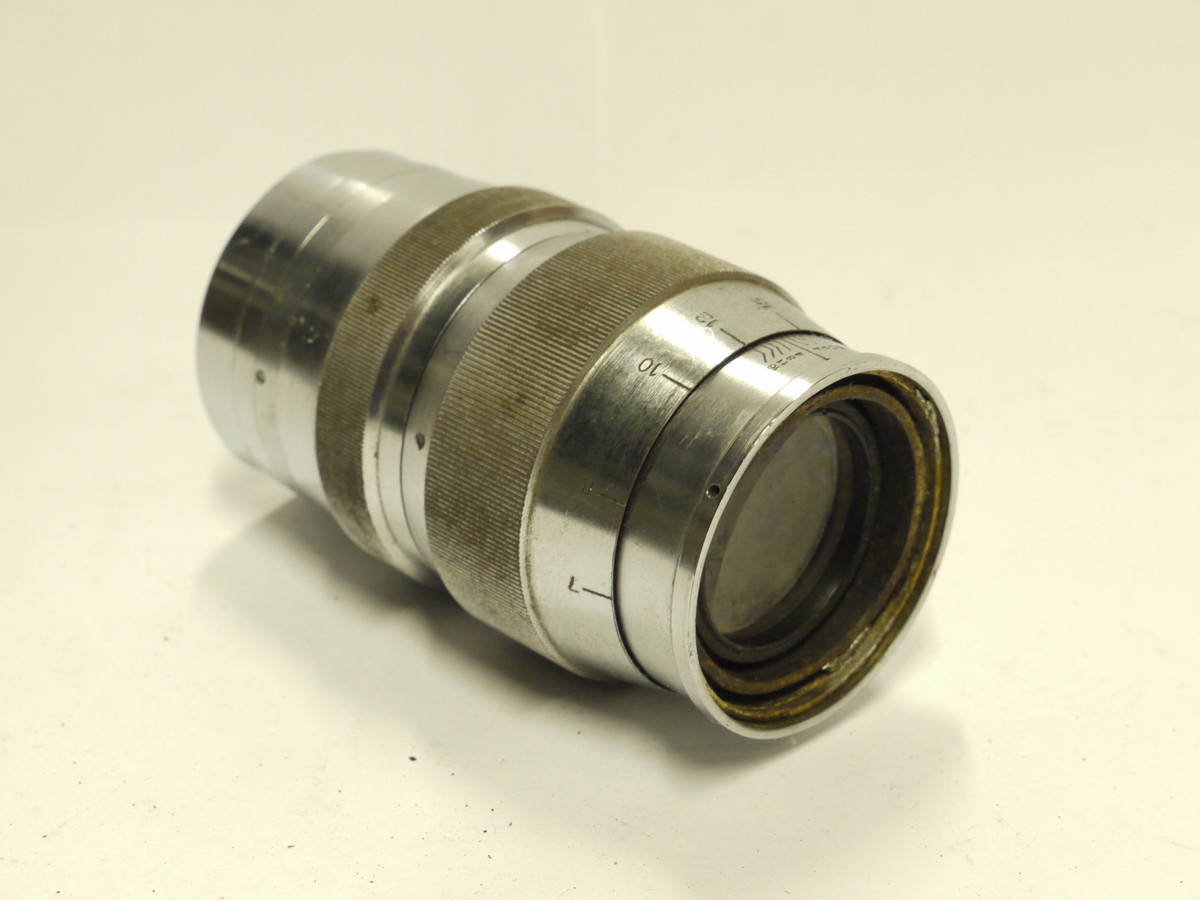 mwclassiccameras-20241115-131 Canon 13.5cm f4 Serenar chrome lens fr L39 Leica Copy camera (BUT MISSING THE MOUNT) SUITABLE FOR RESTORATION OR SPARE PARTS