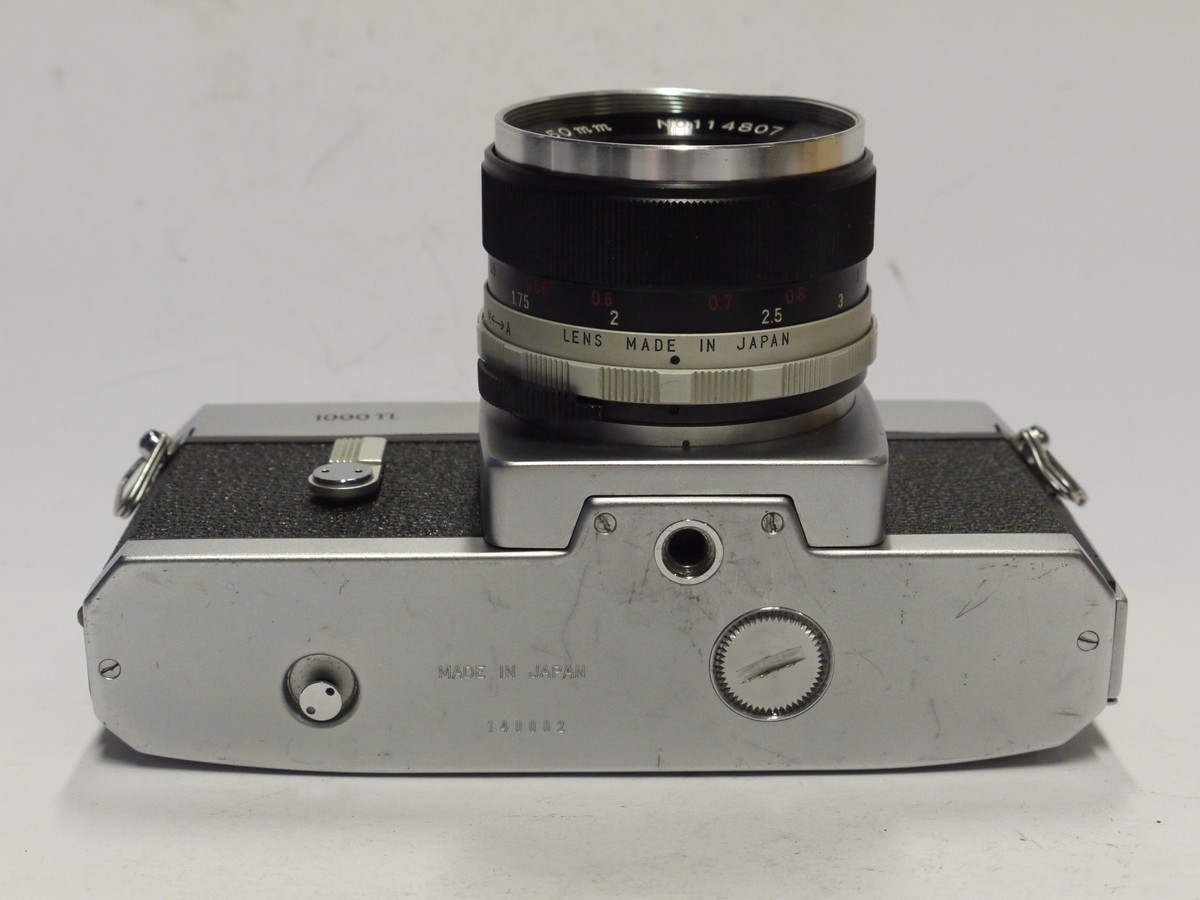 mwclassiccameras-20241129-125 Mamiya Sekor 1000TL 35mm SLR, chrome + 50mm f2 Auto Maniya Sekor M42 screw mount lens