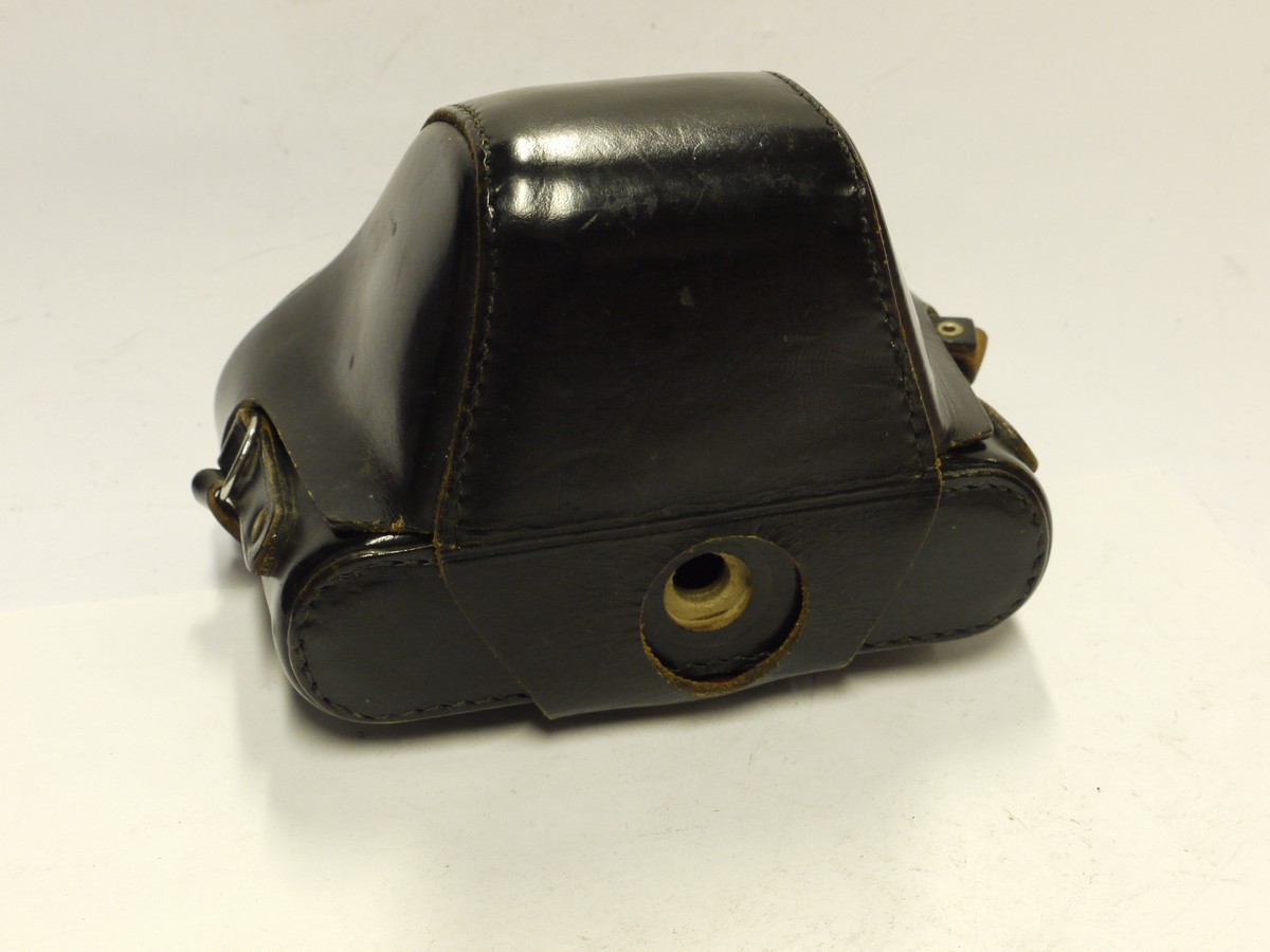 mwclassiccameras-20241129-171 Alpa Black leather ER case with neck strap, for the Alpa 10 etc