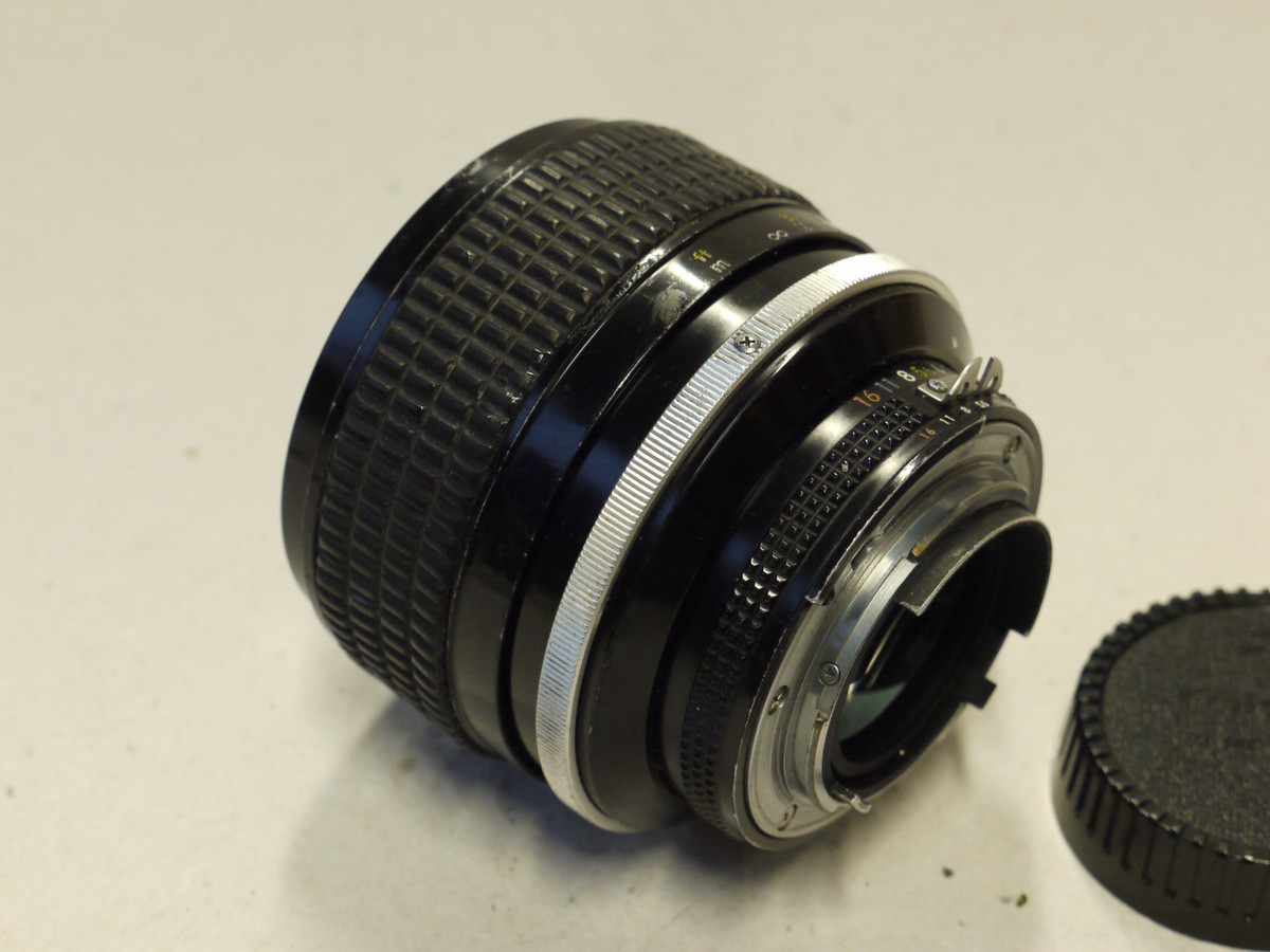 mwclassiccameras-20241213-41 Nikon 85mm f1.4 Nikkor manual focus AIS mount lens + Hoya UV filter