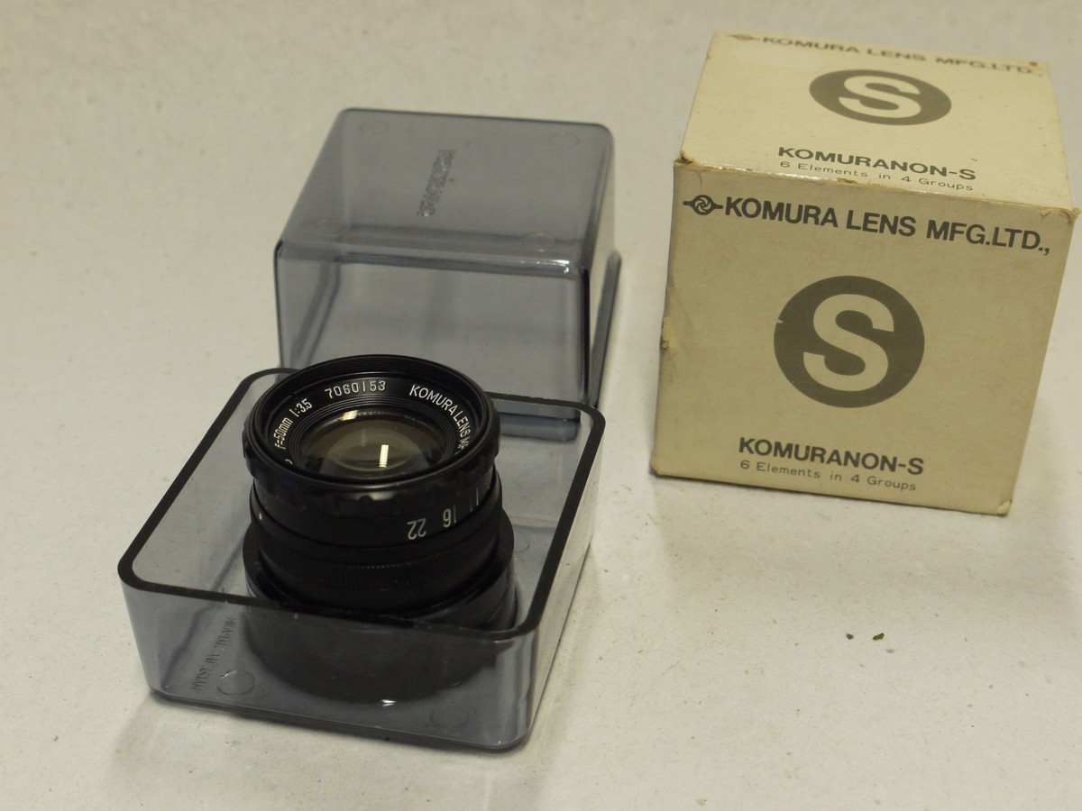 mwclassiccameras-20241213-57 Komura 50mm f3.5 Komuranon-S Enlarging lens L39 mount + Keeper case & Box
