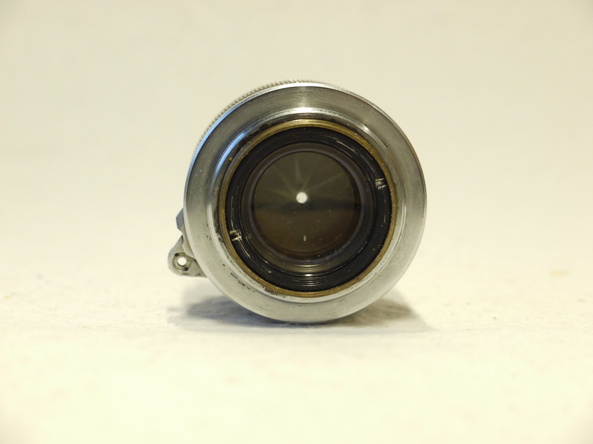 mwclassiccameras-20241219-112 Canon 50mm f1.8 black & chrome L39 rangefinder coupled screw lens