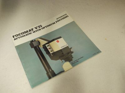 Leitz Focomat V35 Brochure c1982. 16 pages in English