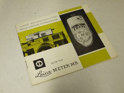 Leitz Leica-Meter MR Instructions. 24 pages inb English c1963